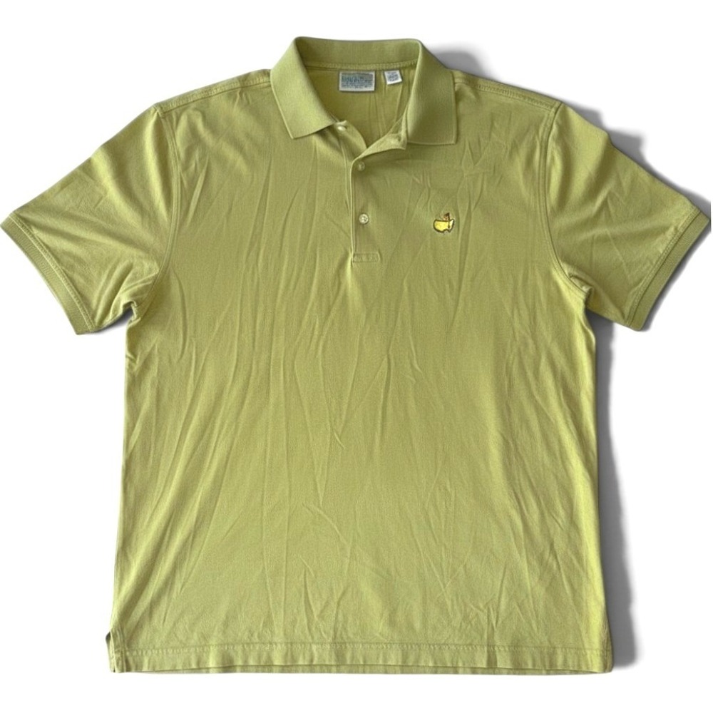 Augusta National Golf Shop VTG Masters Polo Shirt Mens Large Green Pima Cotton